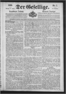 Der Gesellige : Graudenzer Zeitung 1900.01.10, Jg. 74, No. 7