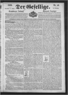 Der Gesellige : Graudenzer Zeitung 1900.01.13, Jg. 74, No. 10
