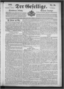 Der Gesellige : Graudenzer Zeitung 1900.02.01, Jg. 74, No. 26