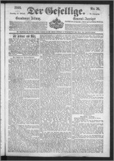 Der Gesellige : Graudenzer Zeitung 1900.02.13, Jg. 74, No. 36