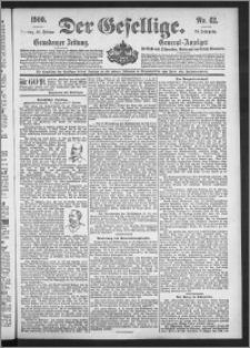 Der Gesellige : Graudenzer Zeitung 1900.02.20, Jg. 74, No. 42