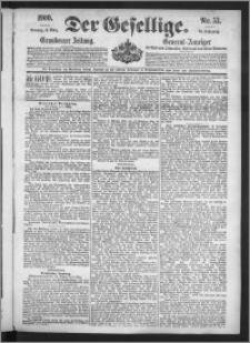 Der Gesellige : Graudenzer Zeitung 1900.03.04, Jg. 74, No. 53