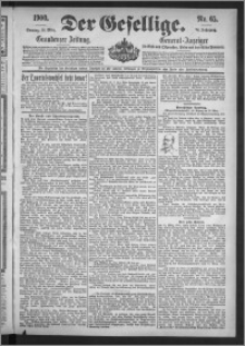 Der Gesellige : Graudenzer Zeitung 1900.03.18, Jg. 74, No. 65
