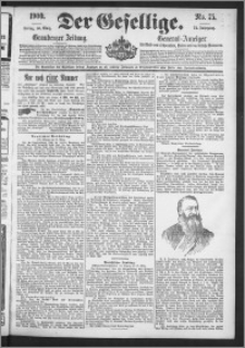 Der Gesellige : Graudenzer Zeitung 1900.03.30, Jg. 74, No. 75