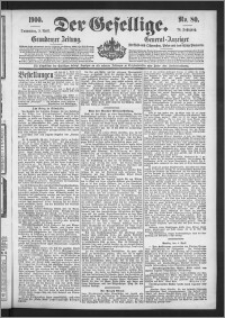 Der Gesellige : Graudenzer Zeitung 1900.04.05, Jg. 74, No. 80