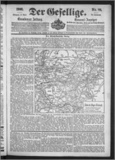 Der Gesellige : Graudenzer Zeitung 1900.04.18, Jg. 74, No. 89