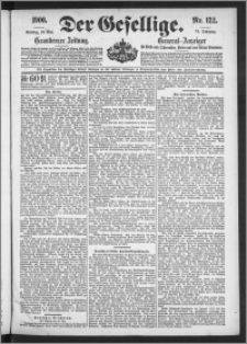 Der Gesellige : Graudenzer Zeitung 1900.05.27, Jg. 74, No. 122