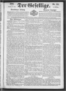 Der Gesellige : Graudenzer Zeitung 1900.06.24, Jg. 74, No. 145