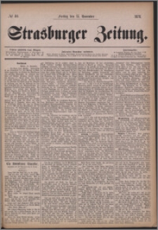 Strasburger Zeitung, 15.11.1878, nr 40