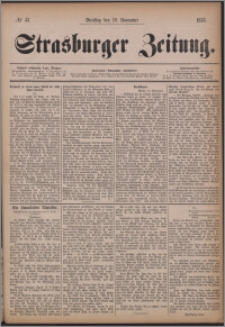 Strasburger Zeitung, 19.11.1878, nr 43