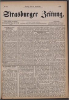 Strasburger Zeitung, 22.11.1878, nr 46