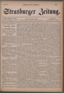 Strasburger Zeitung, 26.11.1878, nr 49