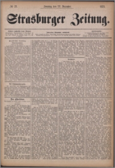 Strasburger Zeitung, 22.12.1878, nr 72
