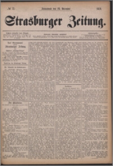 Strasburger Zeitung, 28.12.1878, nr 75