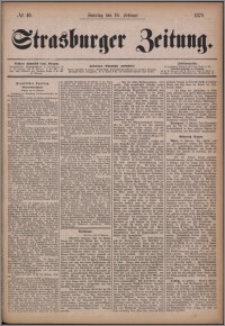 Strasburger Zeitung 16.02.1879, nr 40