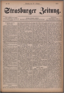 Strasburger Zeitung 18.02.1879, nr 41