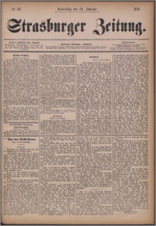 Strasburger Zeitung 20.02.1879, nr 43