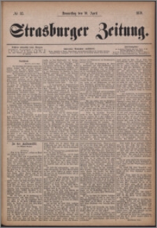 Strasburger Zeitung 10.04.1879, nr 85