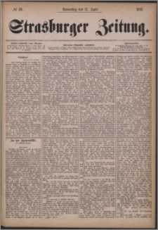 Strasburger Zeitung 17.04.1879, nr 89