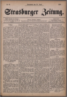 Strasburger Zeitung 19.04.1879, nr 91