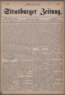Strasburger Zeitung 23.04.1879, nr 94