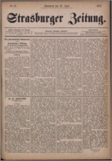 Strasburger Zeitung 26.04.1879, nr 97