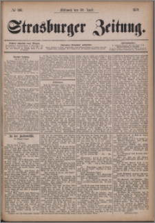 Strasburger Zeitung 30.04.1879, nr 100