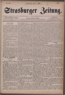 Strasburger Zeitung 17.05.1879, nr 114