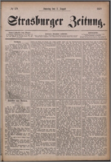 Strasburger Zeitung 03.08.1879, nr 179