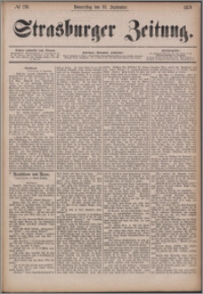 Strasburger Zeitung 18.09.1879, nr 218