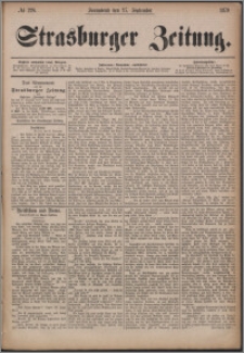Strasburger Zeitung 27.09.1879, nr 226