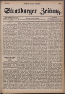 Strasburger Zeitung 12.11.1879, nr 265