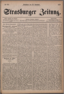 Strasburger Zeitung 22.11.1879, nr 274