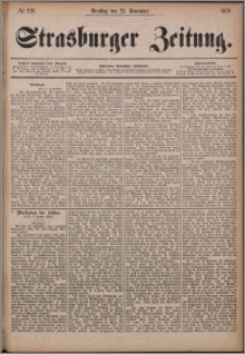 Strasburger Zeitung 25.11.1879, nr 276