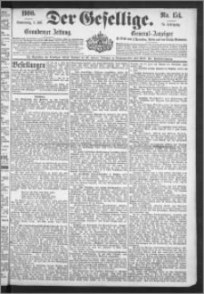 Der Gesellige : Graudenzer Zeitung 1900.07.05, Jg. 74, No. 154
