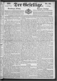 Der Gesellige : Graudenzer Zeitung 1900.07.17, Jg. 75, No. 164