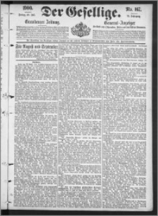 Der Gesellige : Graudenzer Zeitung 1900.07.20, Jg. 75, No. 167