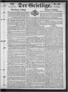 Der Gesellige : Graudenzer Zeitung 1900.07.22, Jg. 75, No. 169