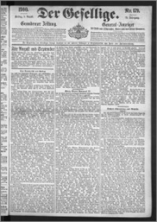 Der Gesellige : Graudenzer Zeitung 1900.08.03, Jg. 75, No. 179