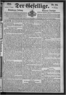 Der Gesellige : Graudenzer Zeitung 1900.08.21, Jg. 75, No. 194