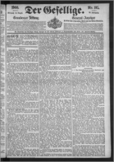 Der Gesellige : Graudenzer Zeitung 1900.08.22, Jg. 75, No. 195