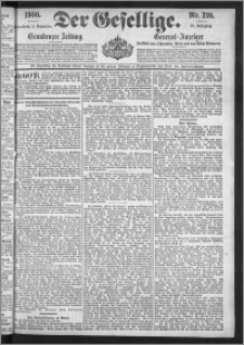Der Gesellige : Graudenzer Zeitung 1900.09.08, Jg. 75, No. 210