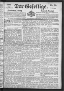 Der Gesellige : Graudenzer Zeitung 1900.09.09, Jg. 75, No. 211