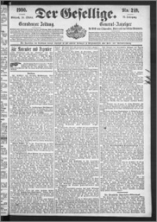 Der Gesellige : Graudenzer Zeitung 1900.10.24, Jg. 75, No. 249
