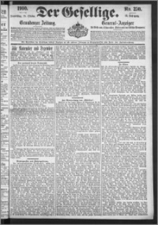 Der Gesellige : Graudenzer Zeitung 1900.10.25, Jg. 75, No. 250