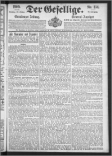 Der Gesellige : Graudenzer Zeitung 1900.10.30, Jg. 75, No. 254