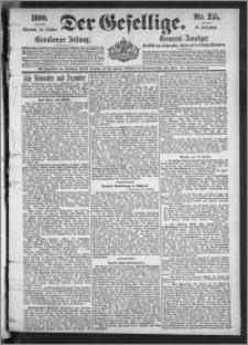Der Gesellige : Graudenzer Zeitung 1900.10.31, Jg. 75, No. 255