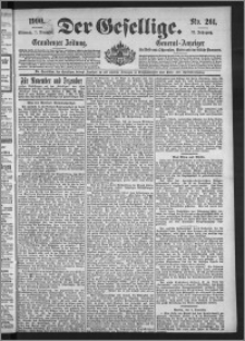 Der Gesellige : Graudenzer Zeitung 1900.11.07, Jg. 75, No. 261