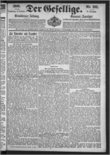 Der Gesellige : Graudenzer Zeitung 1900.11.08, Jg. 75, No. 262
