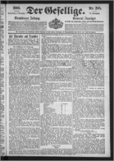 Der Gesellige : Graudenzer Zeitung 1900.11.15, Jg. 75, No. 268